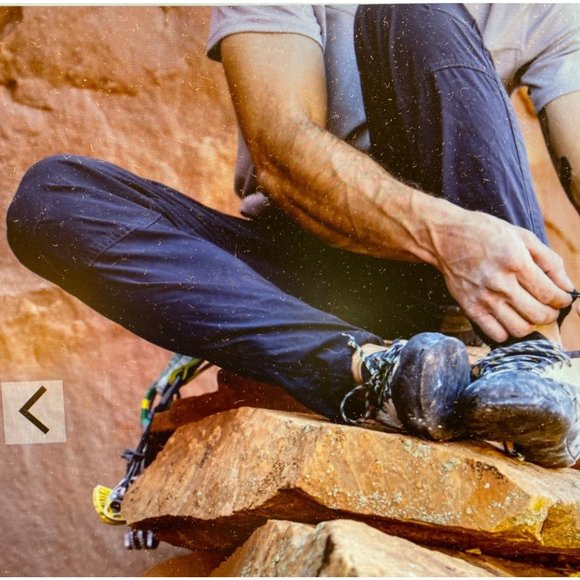 Kuhl Renegade Rock Climbing Hiking Pants Men 36x32 Ink Black Bottom Hem Cinch - Picture 10 of 16